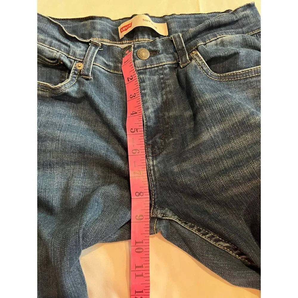 Levi Strauss Co 511 Slim‎ Fit Jeans Dark Wash Kids Size 14 Reg W27 L27